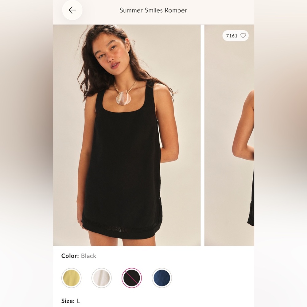 Free people black romper